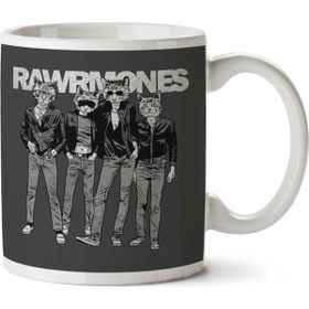 Rawrmones Cat Ramones Baskılı Kupa