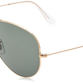 Ray-Ban 0Rb 001/58 58 Gold Crystal Green Erkek Güneş Gözlüğü