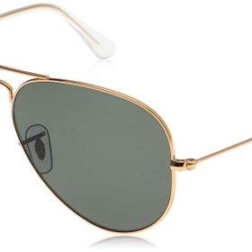 Ray-Ban 0Rb 001/58 58 Gold Crystal Green Erkek Güneş Gözlüğü