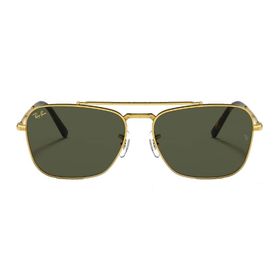 Ray-Ban 3636 9196/31 55 New Caravan Unisex Gold Köşeli Çerçeve Güneş Gözlüğü