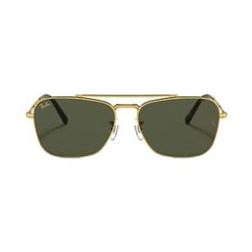 Ray-Ban 3636 9196/31 55 New Caravan Unisex Gold Köşeli Çerçeve Güneş Gözlüğü