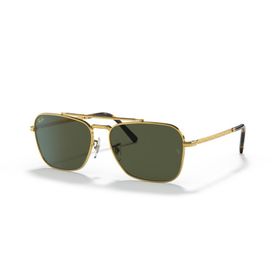 Ray-Ban 3636 9196/31 55 New Caravan Unisex Gold Köşeli Çerçeve Güneş Gözlüğü
