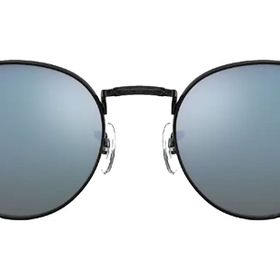 Ray-Ban 3637 002/G1 53 Unisex Siyah Yuvarlak Çerçeve Güneş Gözlüğü