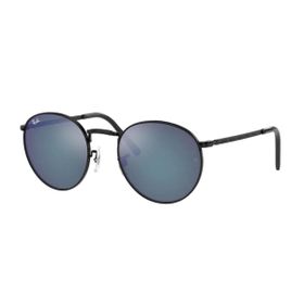 Ray-Ban 3637 002/G1 53 Unisex Siyah Yuvarlak Çerçeve Güneş Gözlüğü