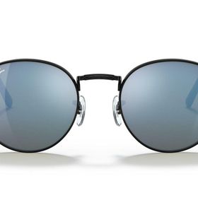 Ray-Ban 3637 002/G1 53 Unisex Siyah Yuvarlak Çerçeve Güneş Gözlüğü