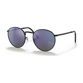 Ray-Ban 3637 002/G1 53 Unisex Siyah Yuvarlak Çerçeve Güneş Gözlüğü