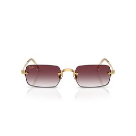Ray-Ban By Asap Rocky 3928 001/8H 54 Gold-Dark Violet Polarize Unisex Güneş Gözlüğü