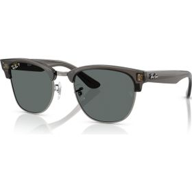Ray-Ban RB 0504S 670781 54 Clubmaster Reverse Polarize Kare Şeffaf Füme Kemik Unisex Güneş Gözlüğü