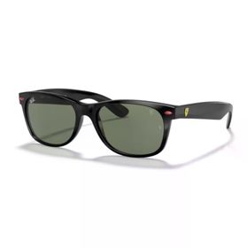 Ray-Ban RB 2132M F60131 55 Scuderia Ferrari New Wayfarer Oval Siyah Kemik Unisex Güneş Gözlüğü