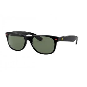Ray-Ban RB 2132M F60131 55 Scuderia Ferrari New Wayfarer Oval Siyah Kemik Unisex Güneş Gözlüğü