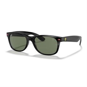 Ray-Ban RB 2132M F60131 55 Scuderia Ferrari New Wayfarer Oval Siyah Kemik Unisex Güneş Gözlüğü