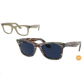 Ray-Ban RB 2140 1387GG 50 Photochromic Kare Çok Renkli Kemik Unisex Güneş Gözlüğü