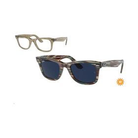 Ray-Ban RB 2140 1387GG 50 Photochromic Kare Çok Renkli Kemik Unisex Güneş Gözlüğü