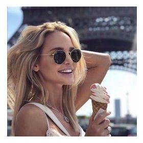 Ray-Ban RB3447 001/50 21 Round Metal Gold Unisex Güneş Gözlüğü