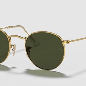 Ray-Ban RB3447 001/50 21 Round Metal Gold Unisex Güneş Gözlüğü