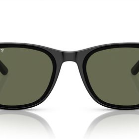 Ray-Ban RB4420 Kare Siyah Koyu Yeşil Polarize 65 mm Kadın Güneş Gözlüğü