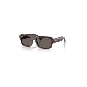 Ray-Ban RB4454 1359B1 56 Lukas Unisex Dikdörtgen Kırçıllı Kahvernegi Kemik Güneş Gözlüğü