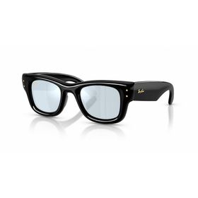 Ray-Ban Wayfarer Puffer 4940 601/30 47 Siyah Gümüş Güneş Gözlüğü