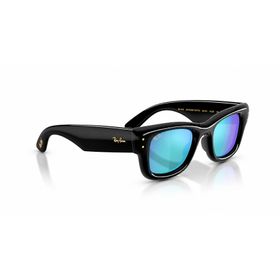 Ray-Ban Wayfarer Puffer 4940 601/55 47 Siyah Mavi Güneş Gözlüğü