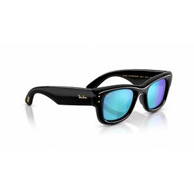 Ray-Ban Wayfarer Puffer 4940 601/55 50 Siyah Mavi Güneş Gözlüğü