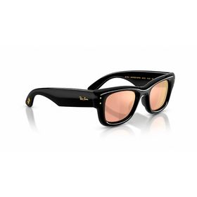 Ray-Ban Wayfarer Puffer 4940 601/7J 47 Siyah Rose Gold Güneş Gözlüğü