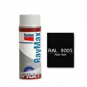 RayMax Düz Renkler RAL-9005 Parlak Siyah Sprey Boya