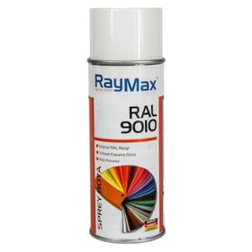 RayMax Düz Renkler RAL-9010 Beyaz Sprey Boya