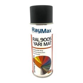 Raymax RAL9005 Yarı Mat Siyah 400 ml Akrilik Sprey Boya