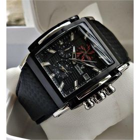 Raymond Swiss 8309 Siyah Köşeli Erkek Kol Saati