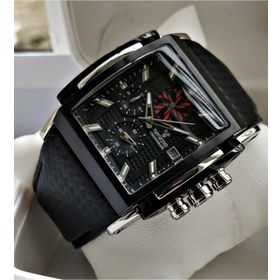 Raymond Swiss 8309 Siyah Köşeli Erkek Kol Saati