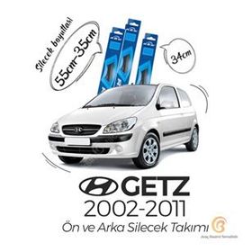 RBW 2002-2009 Hyundai Getz Ön Arka Silecek Seti
