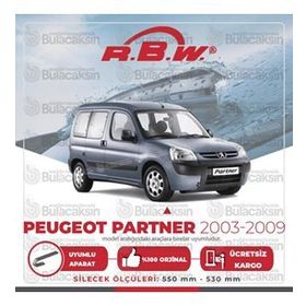 RBW 2002-2011 Peugeot Partner M5 Muz Silecek Takımı
