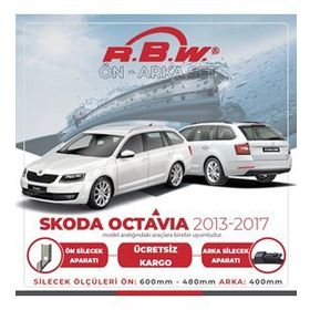 RBW 2013-2017 Skoda Octavia Ön ve Arka Silecek Seti