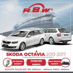 RBW 2013-2017 Skoda Octavia Ön ve Arka Silecek Seti