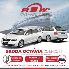 RBW 2013-2017 Skoda Octavia Ön ve Arka Silecek Seti