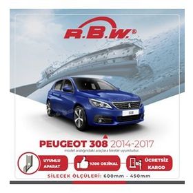 RBW 2014-2019 Peugeot 308 Muz Silecek Takımı