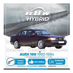 RBW Audi 100 Sedan Ön 1990-1994 Hibrit Silecek Takımı