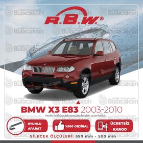 RBW BMW X3 E83 2003-2010 Ön Muz Silecek Takımı