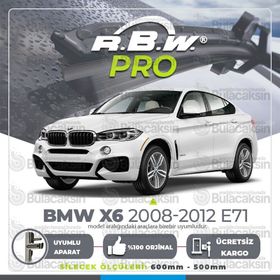 RBW Bmw X6 E71 Muz 2008-2011 Pro Silecek Takımı