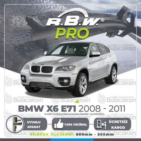 RBW Bmw X6 E71 Muz 2008-2011 Pro Silecek Takımı