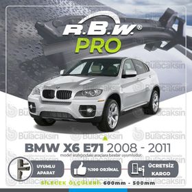 RBW Bmw X6 E71 Muz 2008-2011 Pro Silecek Takımı