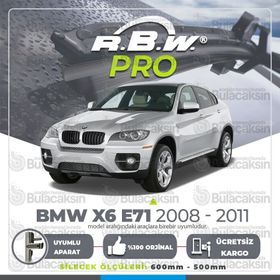 RBW Bmw X6 E71 Muz 2008-2011 Pro Silecek Takımı