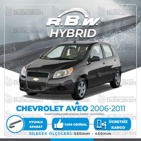 RBW Chevrolet Aveo HB 2006-2011 Ön Hybrid Silecek Takımı