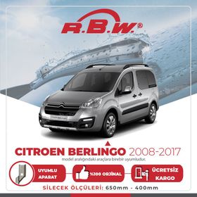 RBW Citroen Berlingo 2008-2017 Ön Muz Silecek Takımı
