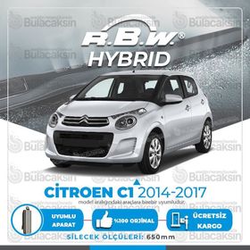 RBW Citroen C1 2014-2017 Ön Hybrid Silecek Takımı