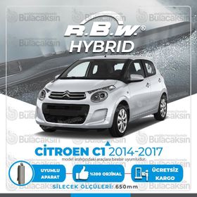 RBW Citroen C1 2014-2017 Ön Hybrid Silecek Takımı