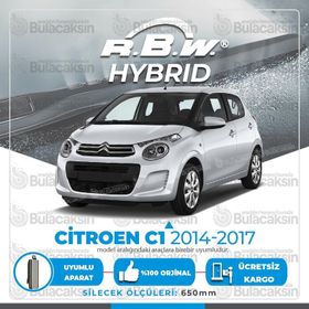 RBW Citroen C1 2014-2017 Ön Hybrid Silecek Takımı