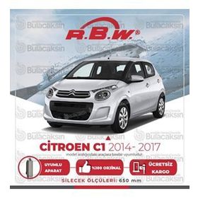 RBW Citroen C1 Muz 2014-2017 Silecek Takımı