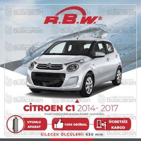 RBW Citroen C1 Muz 2014-2017 Silecek Takımı
