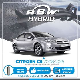 RBW Citroen C5 2008-2015 Ön Hybrid Silecek Takımı